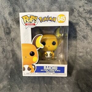 Funko Pop! Games: Pokémon - Raichu Vinyl Figure New Bent Box See Pics #645